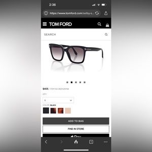 Authentic Tom Ford Irina sunglasses